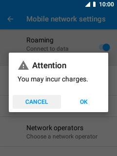 If you turn on the function, select OK.