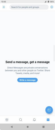 Press the new message icon.