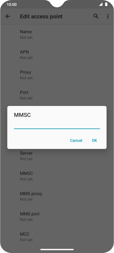Key in http://mms.vodafone.co.uk/servlets/mms and press OK.
