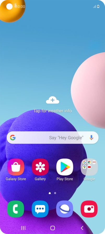 The battery charging icon shows that the battery is charging.