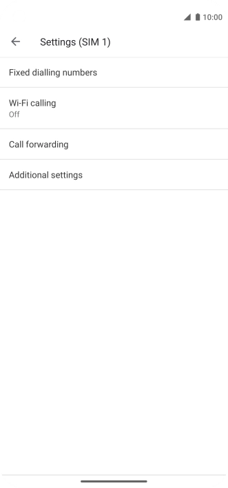 Press Additional settings.