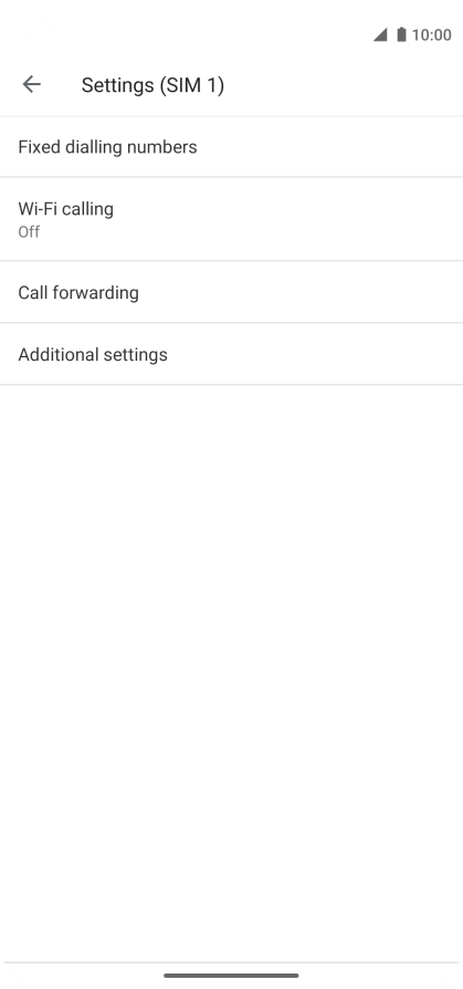 Press Additional settings.