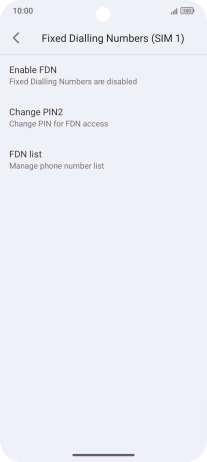 Press FDN list.