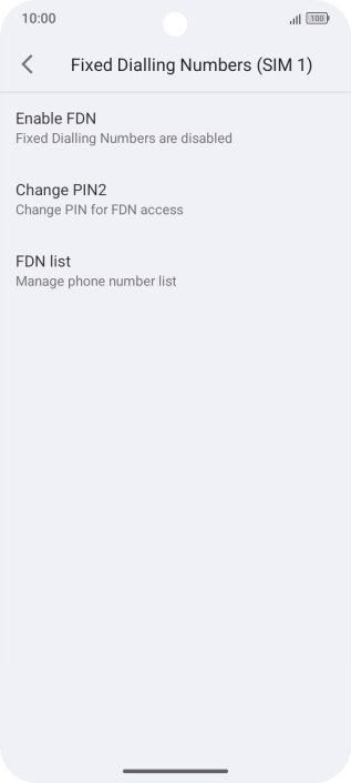 Press FDN list.