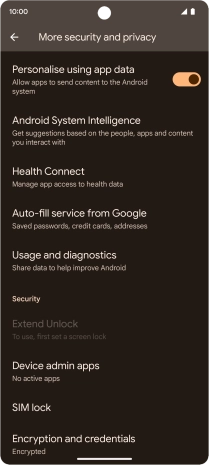 Press SIM lock.