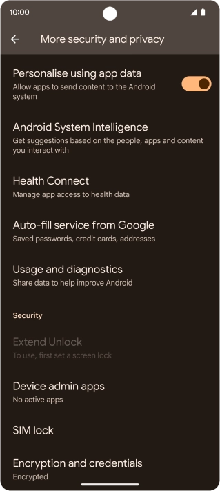 Press SIM lock.