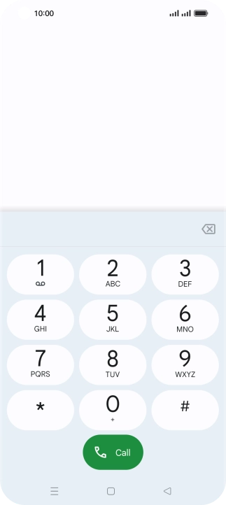 Press the Home key to return to the home screen.