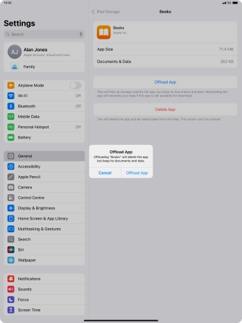 Press Offload App.