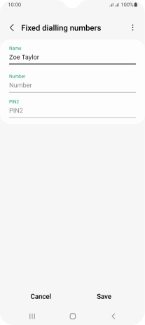 Press Number and key in the required phone number.