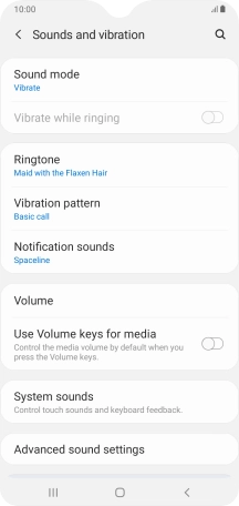 Press the Home key to return to the home screen.