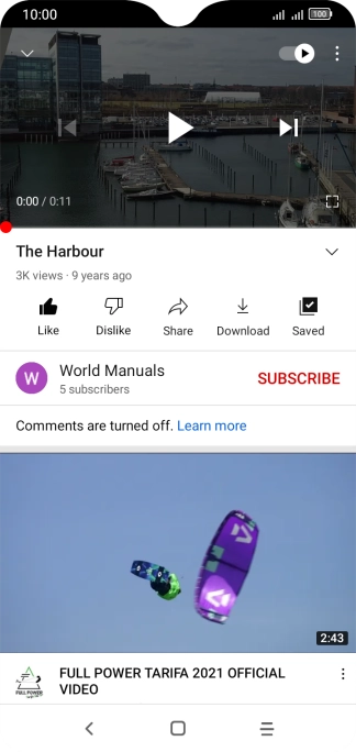 Press the Home key to return to the home screen.