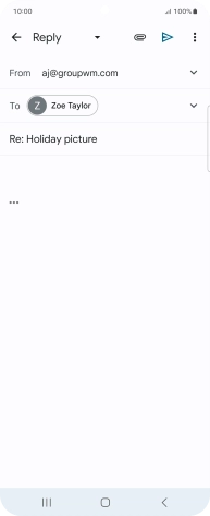 Press the text input field and key in the required text.
