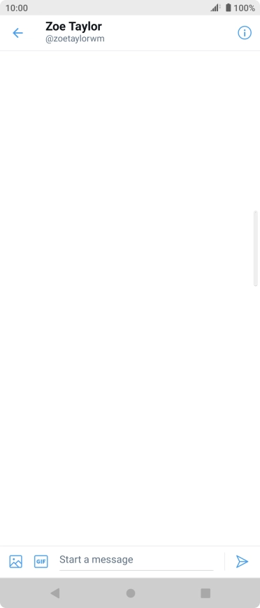 Press the text input field.