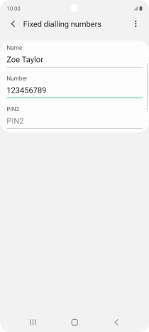 Press PIN2 and key in your PIN2. The default PIN2 is 1111.