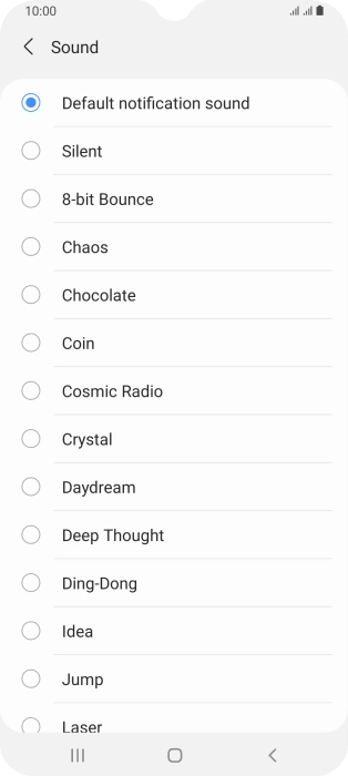 Press the required message tones to hear them.