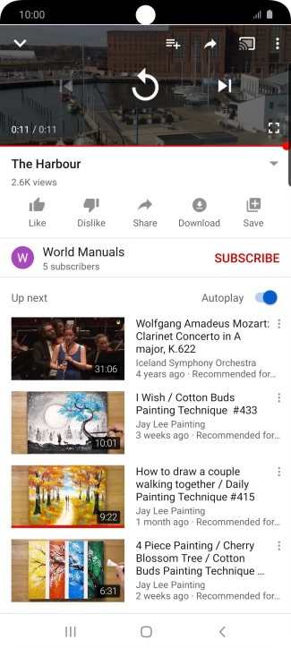 Press the Home key to return to the home screen.