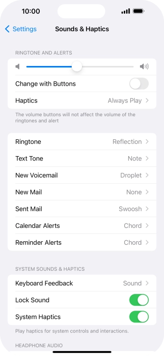 Press Ringtone.
