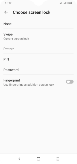 Press Fingerprint.