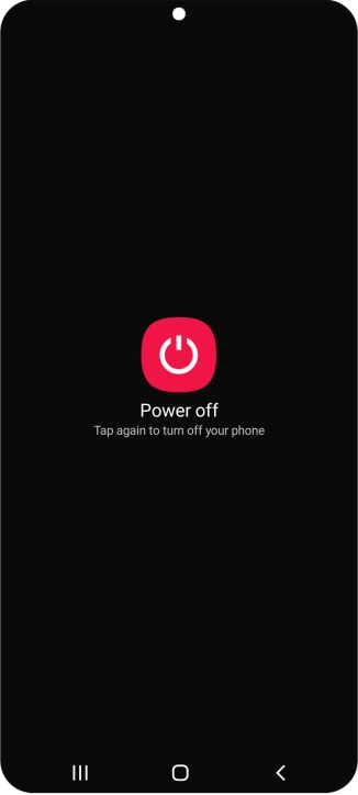 Press Power off.