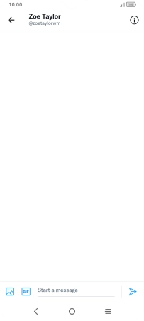 Press the text input field.