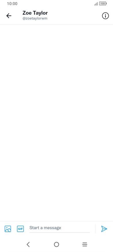 Press the text input field.