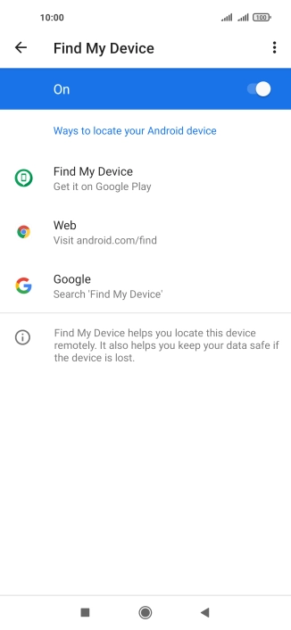 Press the Home key to return to the home screen.