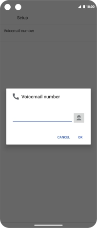 Key in +447836121121 and press OK.