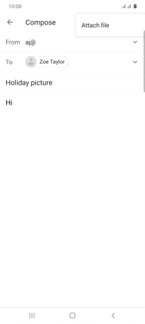 Press Attach file and go to the required folder.