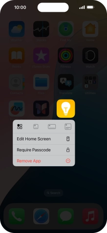 Press Remove App.