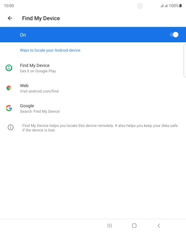 Press the Home key to return to the home screen.