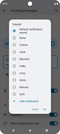 Press the required message tones to hear them.