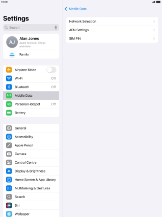 Press APN Settings.