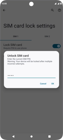 Key in your PIN and press OK.