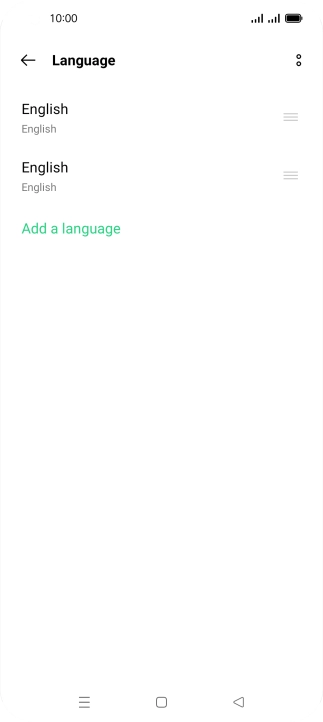 To select the new language as the default language, press the move icon next to the required language and drag it to the top of the list.