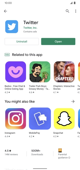 Slide your finger upwards starting from the bottom of the screen to return to the home screen.