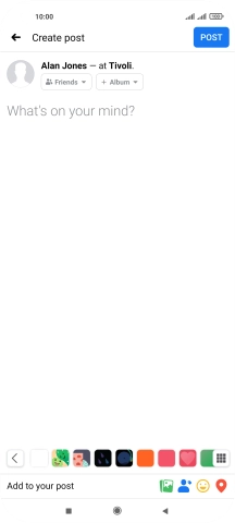Press the text input field.