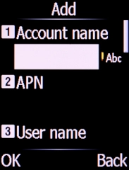 Select the field below 