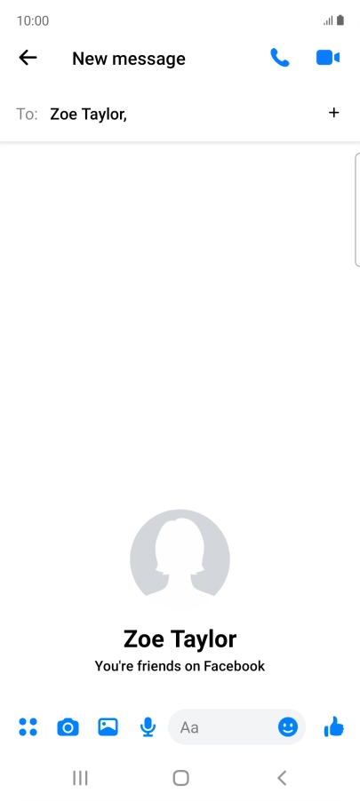 Press the text input field.