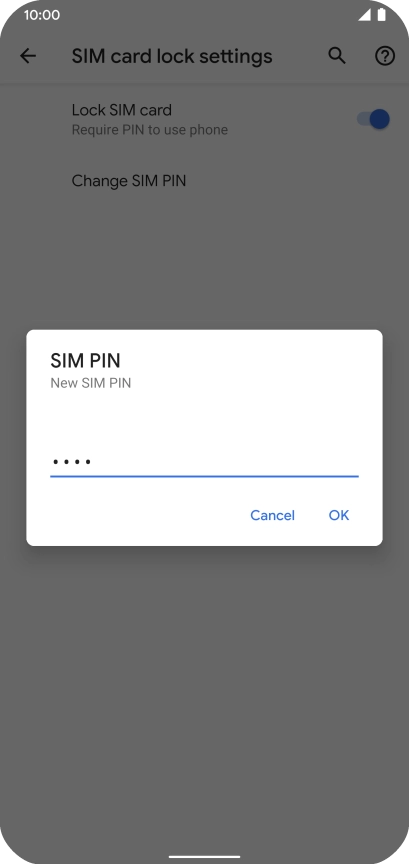 If an incorrect PIN is entered three times in a row, your SIM will be blocked. To unblock your SIM, you'll need to key in your PUK. You can get the PUK by calling customer services on 191 from a Vodafone mobile phone. If you're using a land line, you need to dial 03333 040 191. Please note: If you key in the wrong PUK ten times in a row, your SIM will be blocked permanently. In this case, you need a new SIM from Vodafone.Key in a new four-digit PIN and press OK.