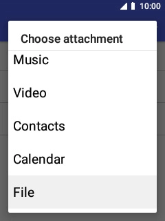 Select File and go to the required folder.