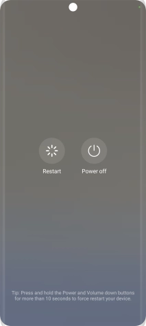 Press Power off.