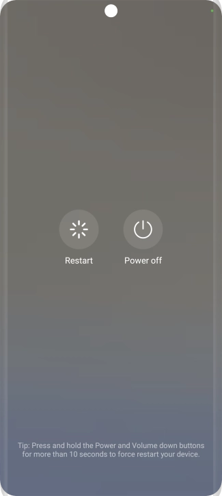 Press Power off.