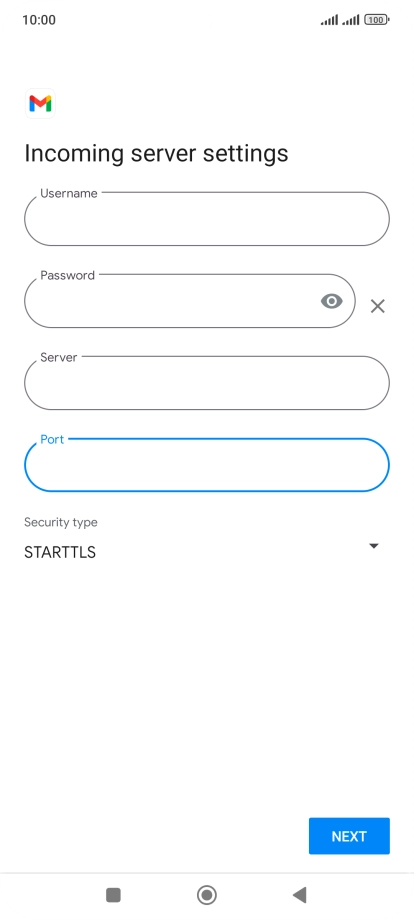 Press the drop down list below 
