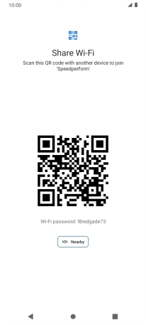 Place the QR code inside the camera frame on the other device to scan the code.