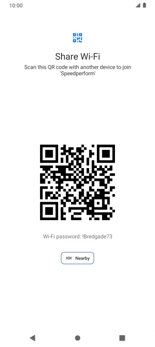 Place the QR code inside the camera frame on the other device to scan the code.