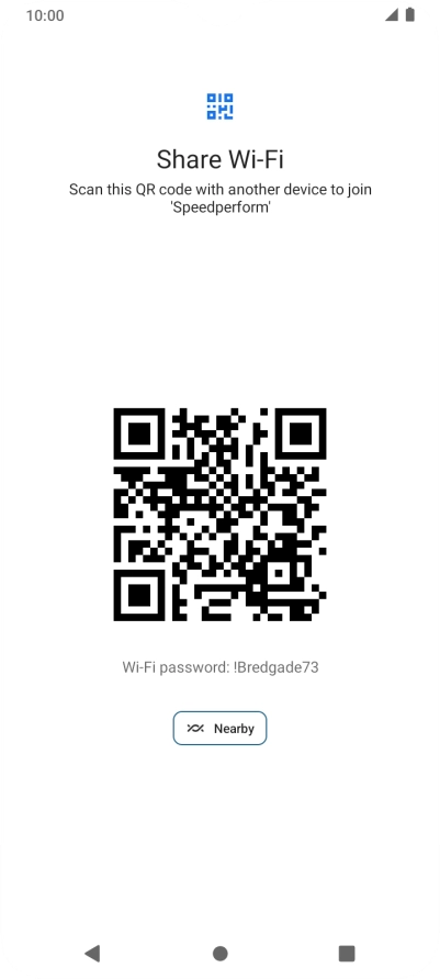 Place the QR code inside the camera frame on the other device to scan the code.