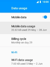 Select Mobile data usage.