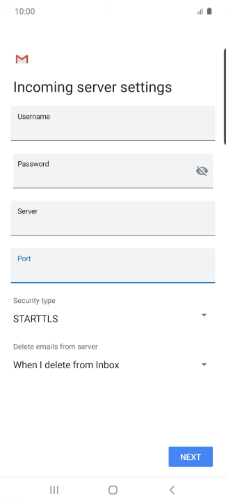 Press the drop down list below 
