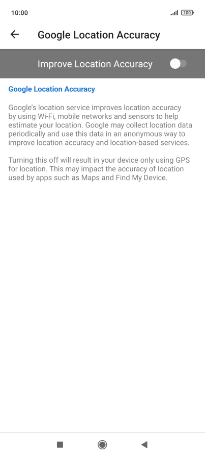 If you press the indicator next to 