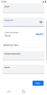 To turn on the function, press SELECT and follow the instructions on the screen to install the required certificate.